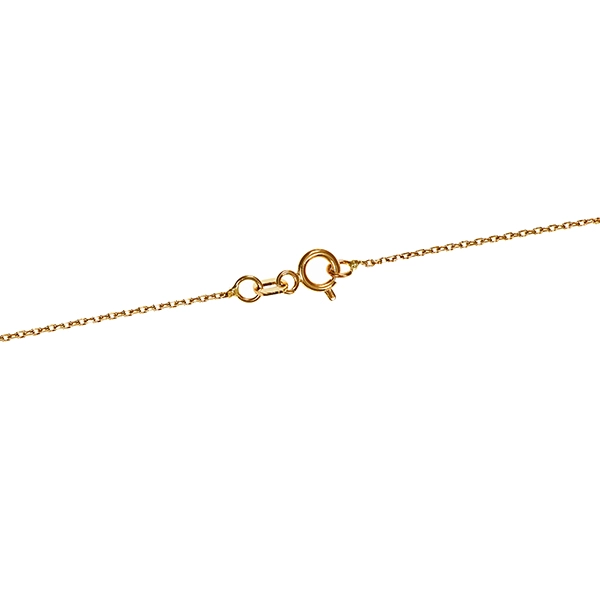 Collier, 14K, Gelbgold, Zirkonia