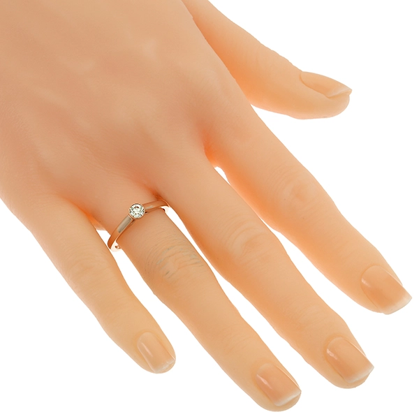 Diamantring, 18K, Rotgold, Brillant 0,25 ct