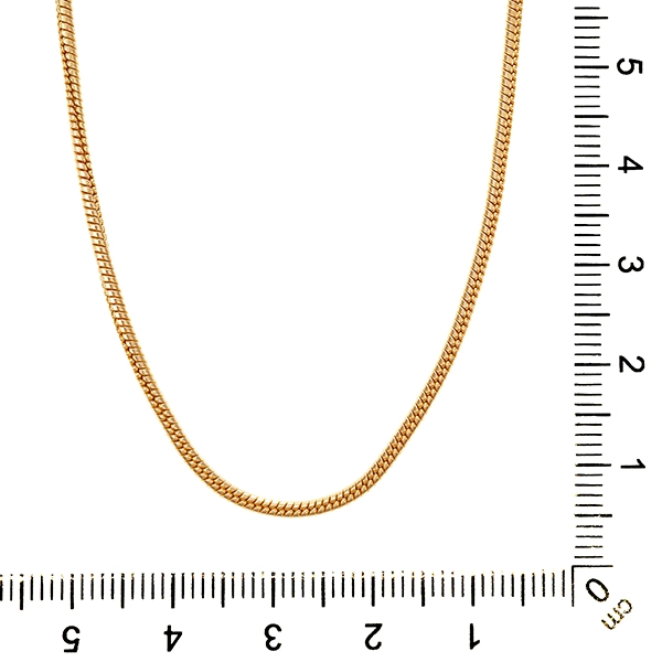 Collierkette, 14K, Gelbgold, Schlangen-