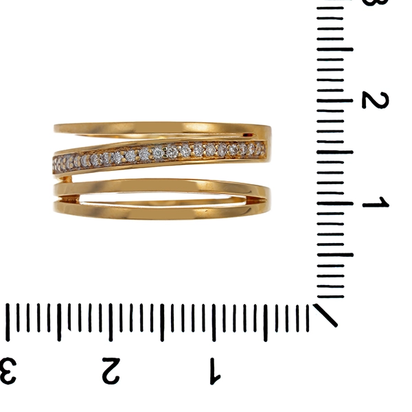 Diamantring, 18K, Gelbgold, Brillanten