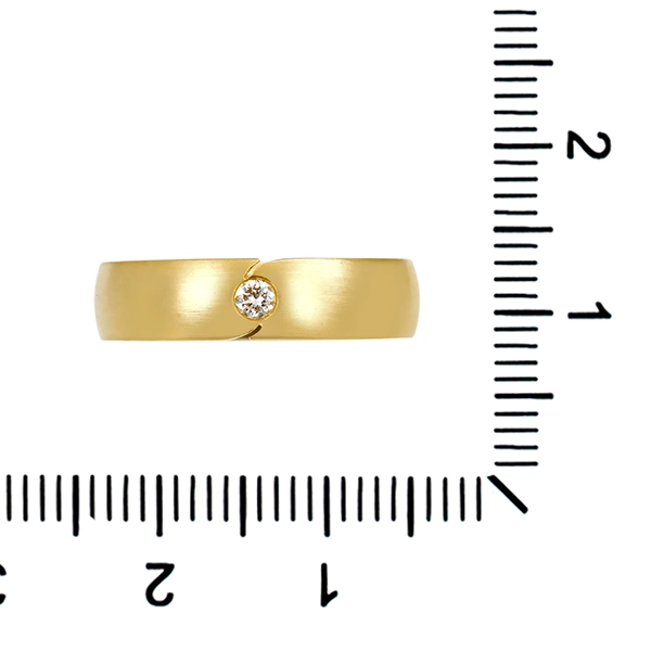 Diamantring, 14K, Gelbgold, Brillant 0,05 ct