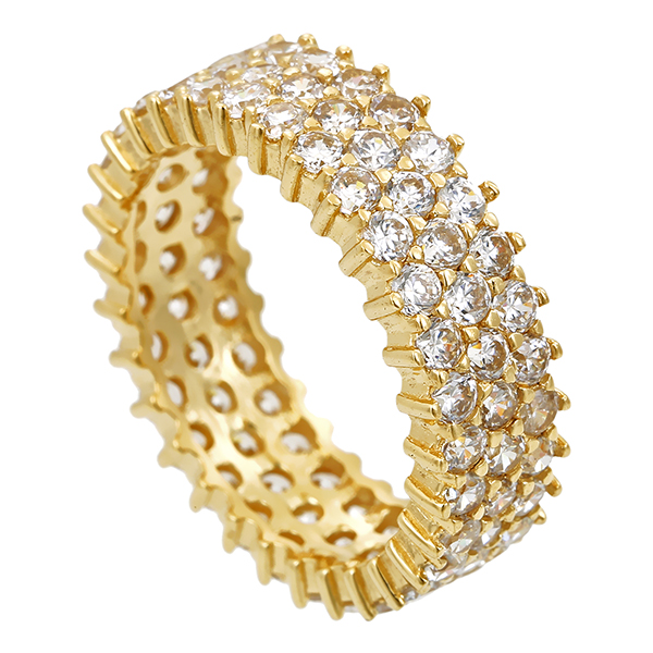 Ring, 8K, Gelbgold, Zirkonia