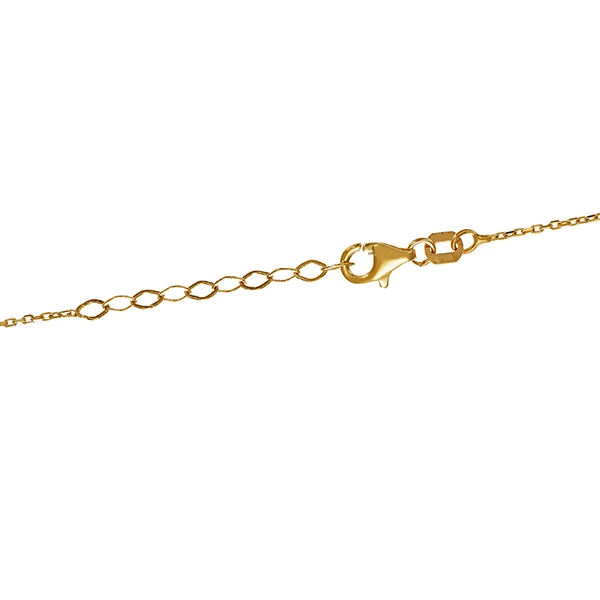 Collier, 14K, Gelbgold, Emaille, Schmetterling