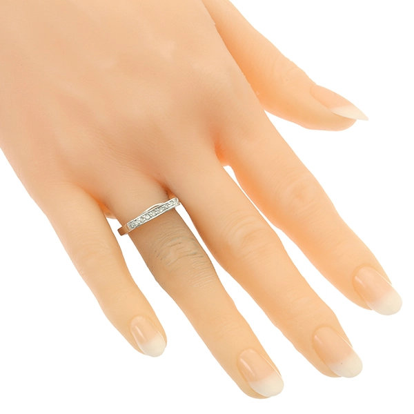 Diamantring, 14K, Weißgold, Diamanten
