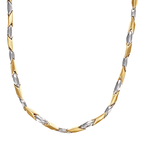 Collier, 14K, Gelb-/Weißgold