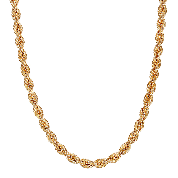 Goldkette, 14K, Gelbgold, Kordel-