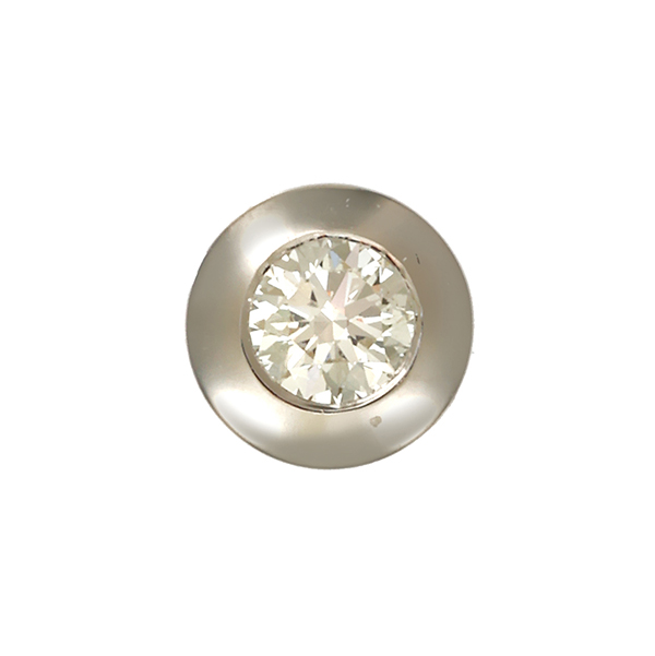 Anhänger, 14K, Weißgold, Brillant 0,15 ct