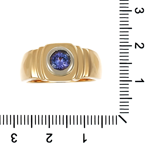 Ring, 14K, Gelbgold, Tansanit