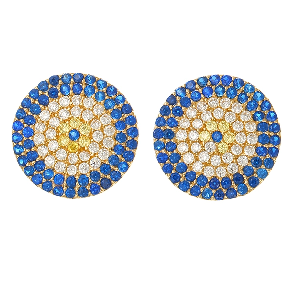 Steckhänger, 14K, Gelbgold, Schmucksteine