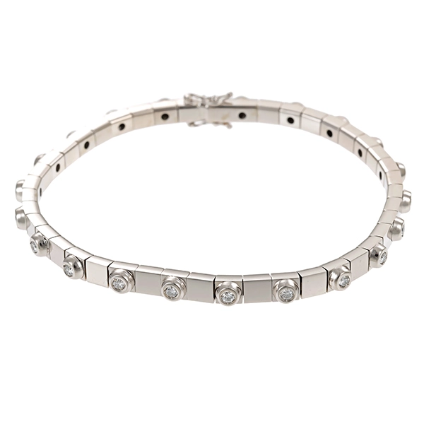 Armband, 18K, Weißgold, Brillanten 0,42 ct