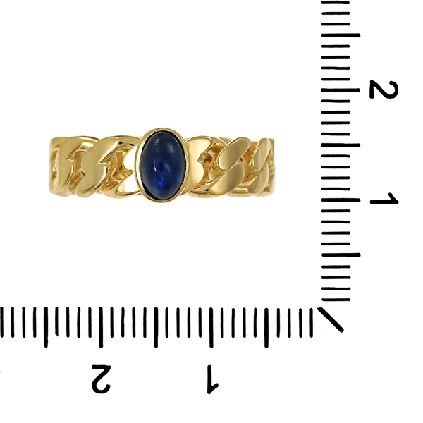 Ring, 14K, Gelbgold, Saphir