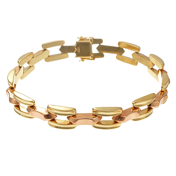 Armband, 14K, Gelb-/Rotgold