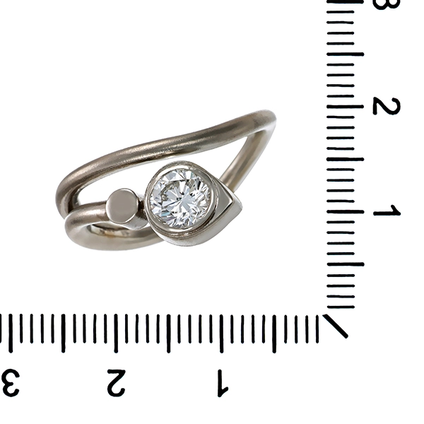 Brillantring, Platin, PT 950, 0,50ct