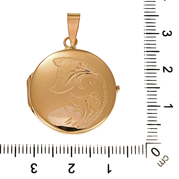Medaillon, 14K, Gelbgold