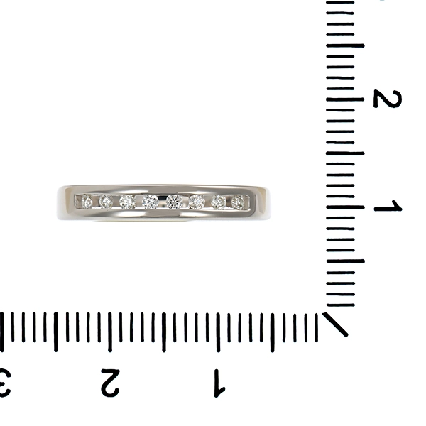 Ring, 14K, Weißgold, Brillanten