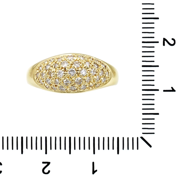 Diamantring, 14K, Gelbgold, Diamanten 0,51 ct
