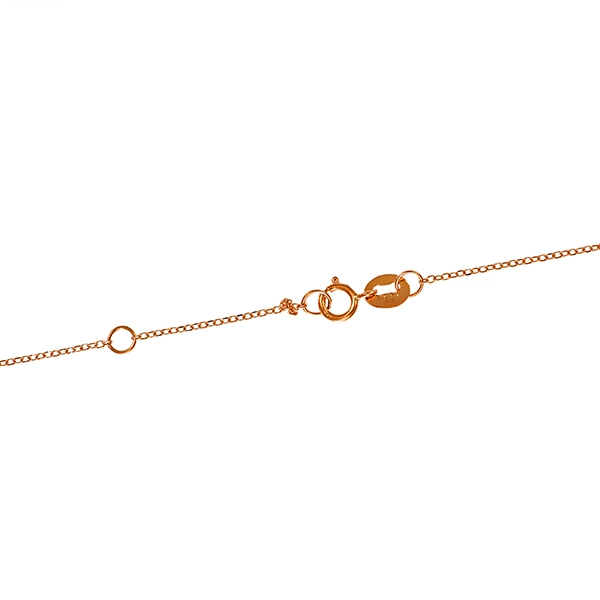 Collier, 14K, Rotgold, Brillant