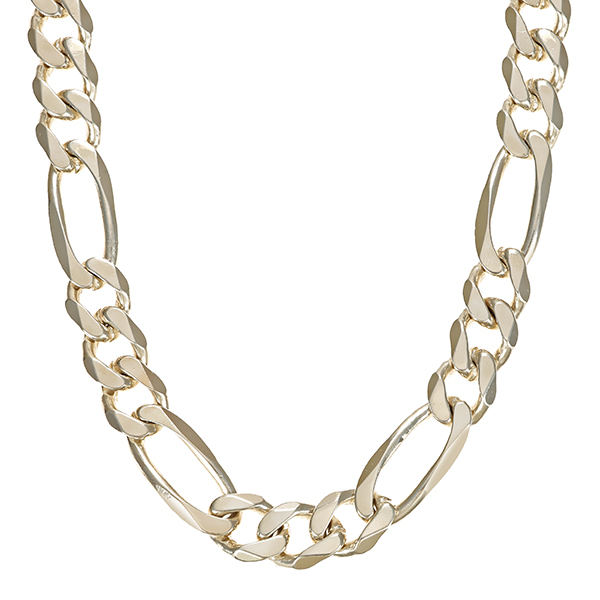 Kette, 925, Silber, Figaro-