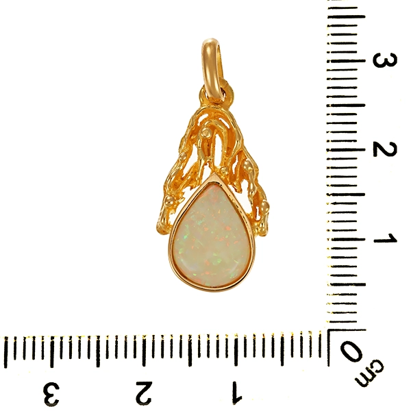 Anhänger, 18K, Gelbgold, Opal