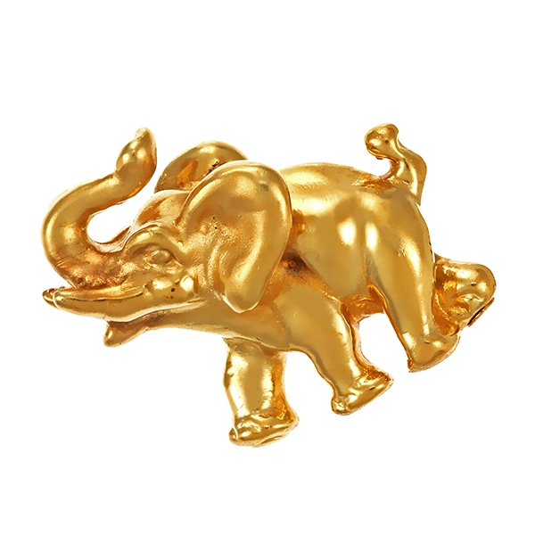 Anhänger, 14K, Gelbgold, Elefant