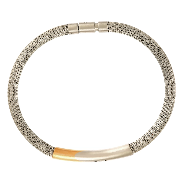 Armband, Pt950/Platin, 18K Gelbgold, Brillant