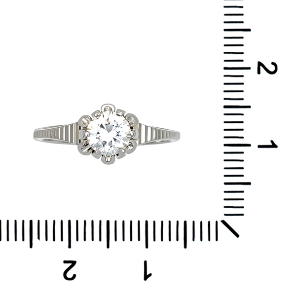 Diamantring, 18K, Weißgold, Brillant 0,60 ct