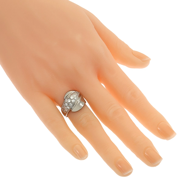 Ring, 18K, Weißgold, Zirkonia
