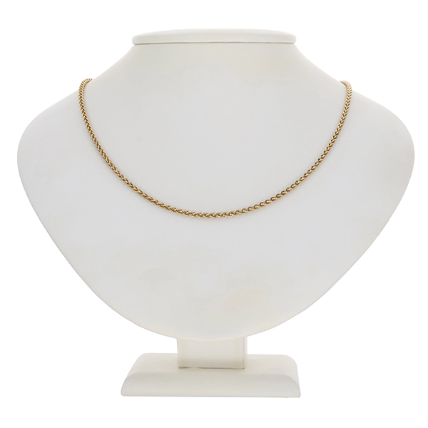 Goldkette, 14K, Gelbgold, Zopf-