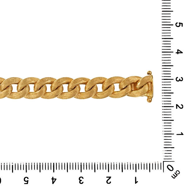 Armband, 14K, Gelbgold, Flachpanzer