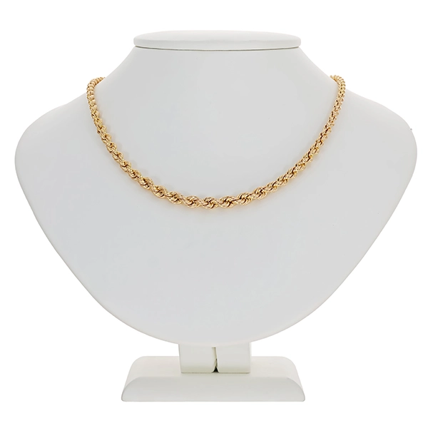 Goldkette, 8K, Gelbgold, Kordel-