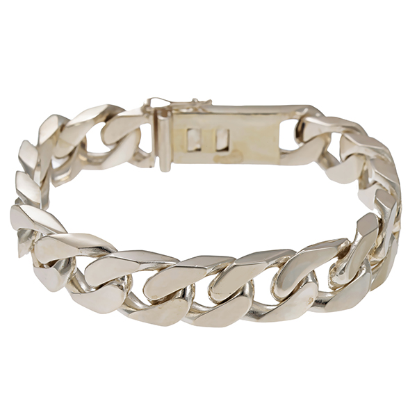 Panzerarmband, 925 Silber
