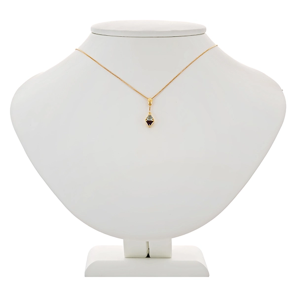 Collier, 18K, Gelbgold, Tansanit, Aquamarin