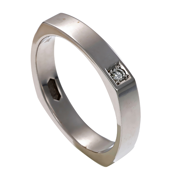 Diamantring, 14K, Weißgold, Brillant