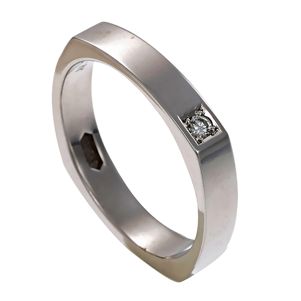 Diamantring, 14K, Weißgold, Brillant