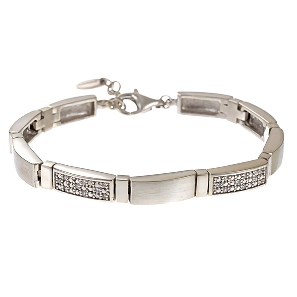 Armband, 925 Silber, Zirkonia
