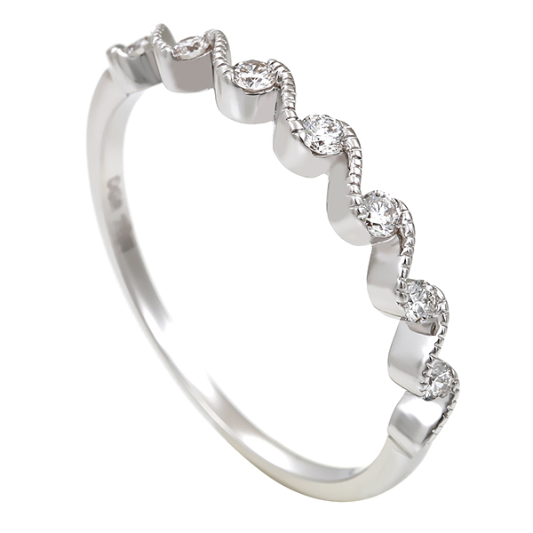 Diamantring, 18K, Weißgold, Brillanten 0,15 ct