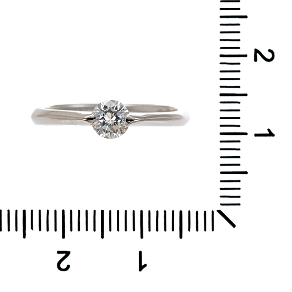 Diamantring, 18K, Weißgold, Brillant 0,36 ct