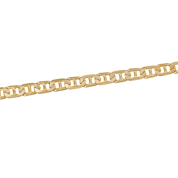 Armband, 14K, Gelbgold, Stegpanzer