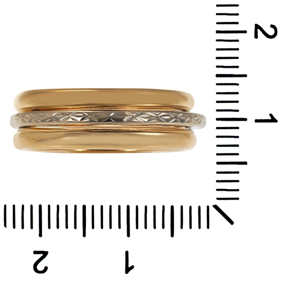 Ring, 14K, Gelb-/Weißgold