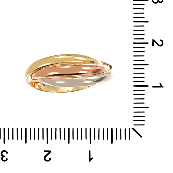 Ringe, 14K, Tricolor, U55
