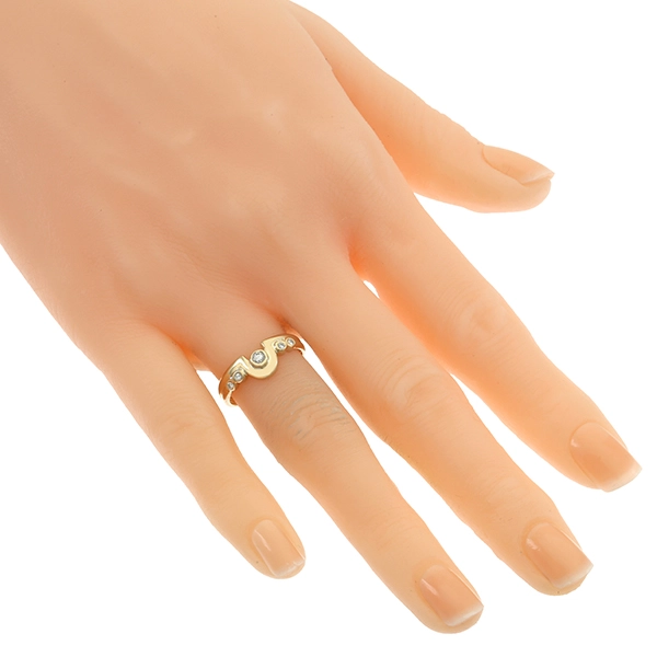Diamantring, 14K, Gelbgold, Brillanten