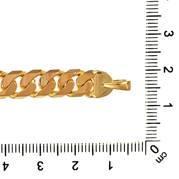 Armband, 18K, Gelbgold, Flachpanzer-