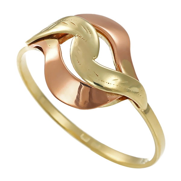 Ring, 14K, Gelb-/Rotgold