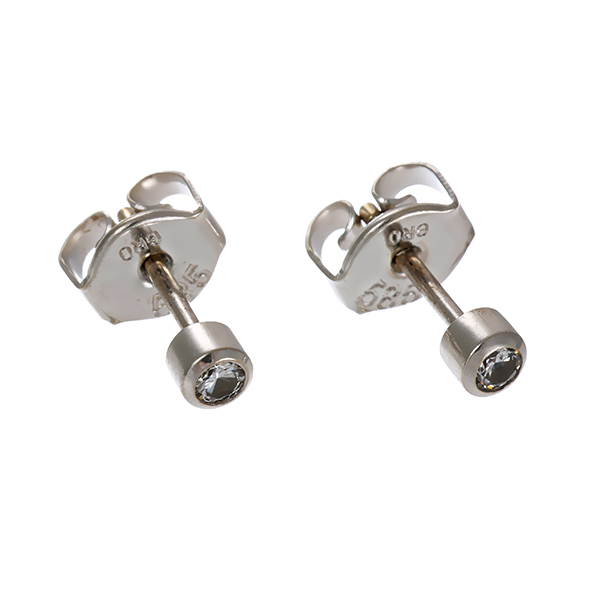 Ohrstecker, 14K, Weißgold, Brillanten