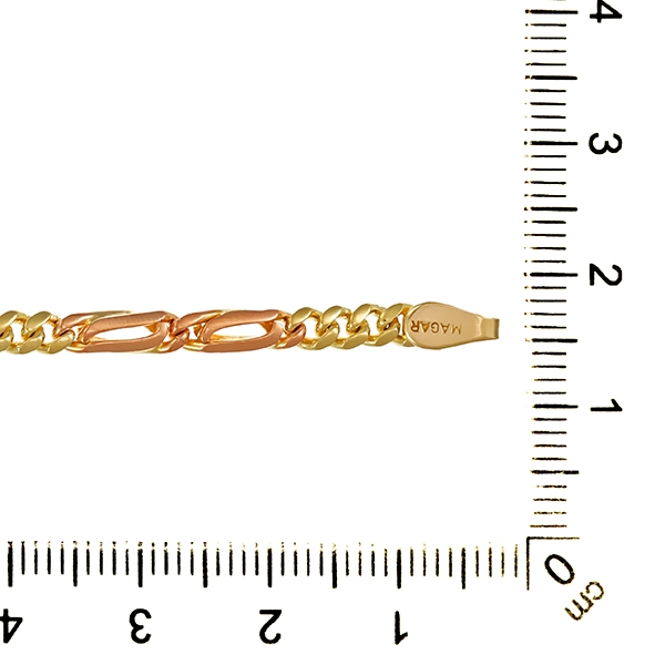 Armband, 14K, Rot-/Gelb-/Weißgold