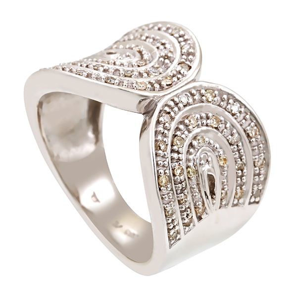 Diamantring, 14K, Weißgold, Diamanten 1,25 ct