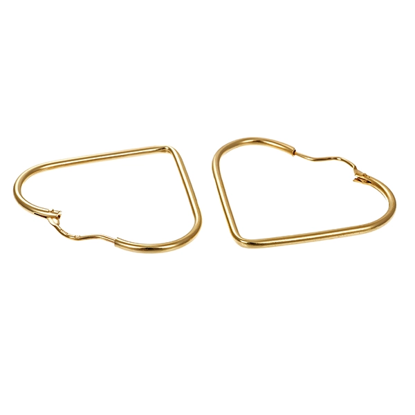 Creolen, 14K, Gelbgold, Herzen