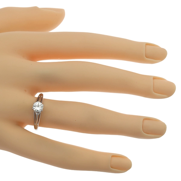 Diamantring, 14K, Weißgold, Brillant 0,51 ct