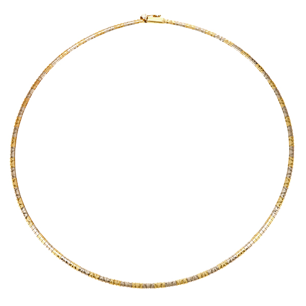 Collier, 14K, Gelb-/Weißgold