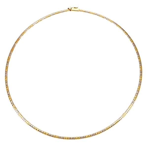 Collier, 14K, Gelb-/Weißgold